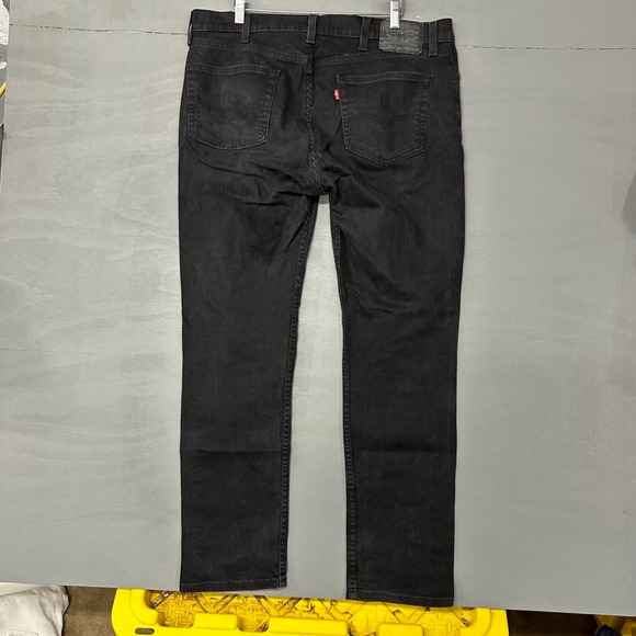 Levis 511 Slim Fit Jeans Mens 38x32 Black Denim Stretch Pants 04511-4406 - Picture 2 of 5
